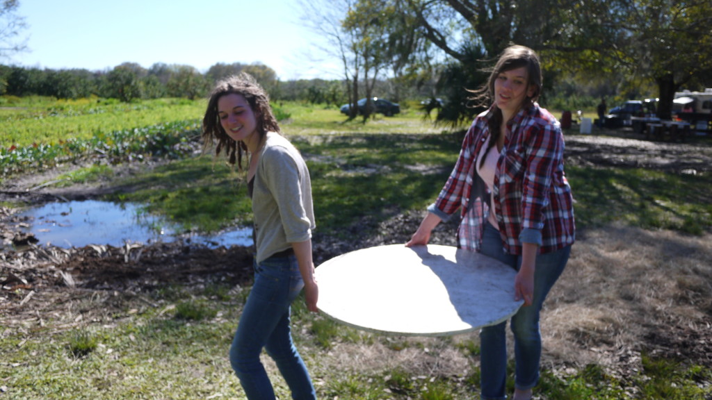 Dawn & Erykah move a marble slab