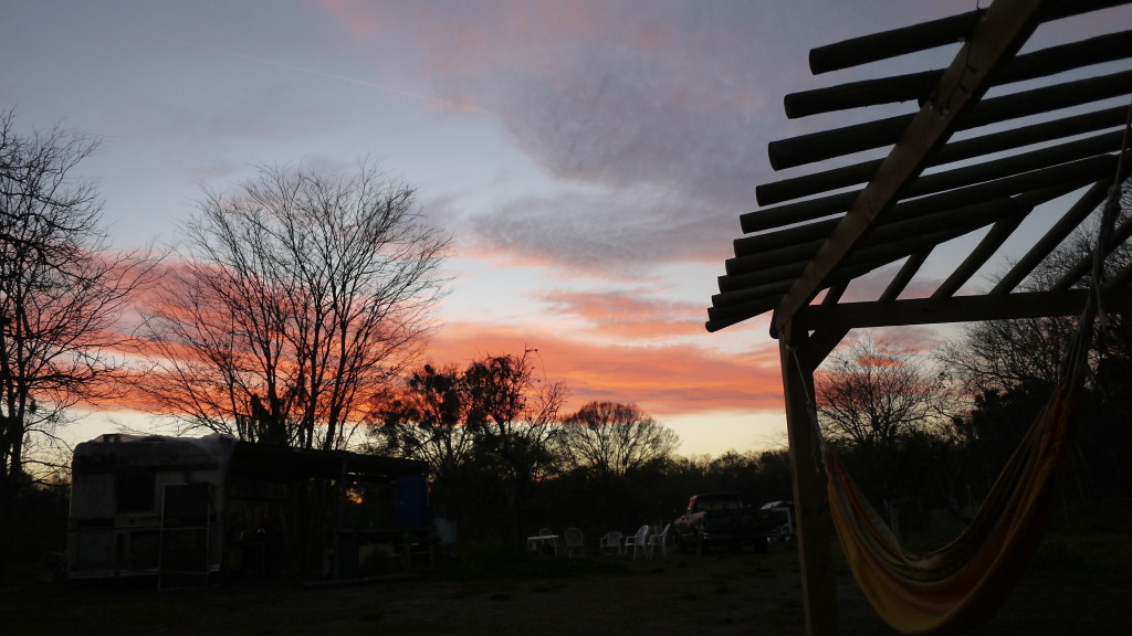 sunset from the hammocks