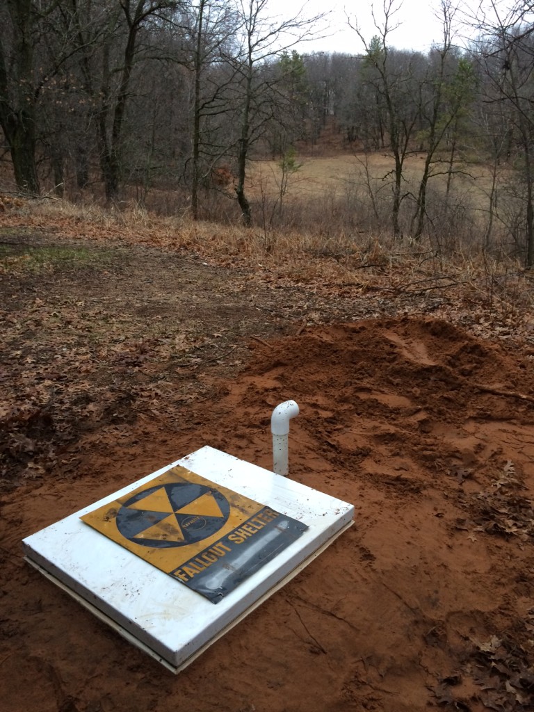 the "root cellar" aka "The Hole" - our off-grid fridge