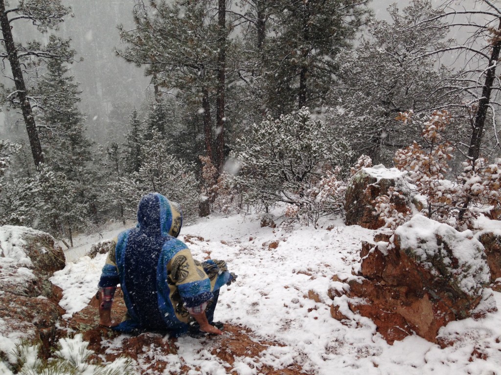 took an afternoon to see Santa Fe - wound up climbing a mountain in a snow storm.