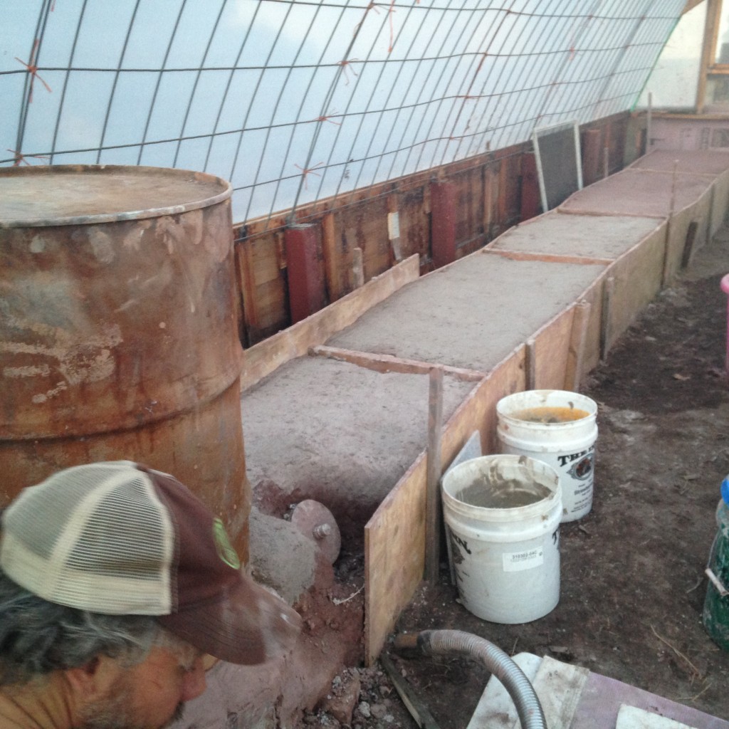 ... to clay greenhouse-heating bench.