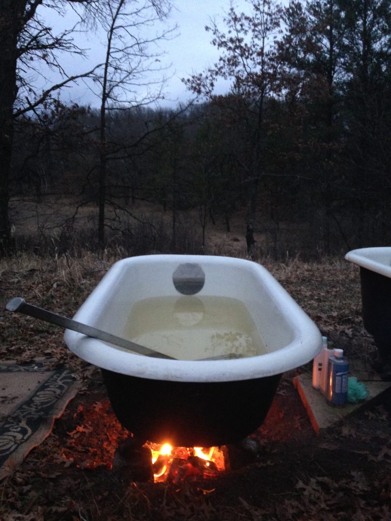 nothing beats sharing a 110 degree soak after a long work day