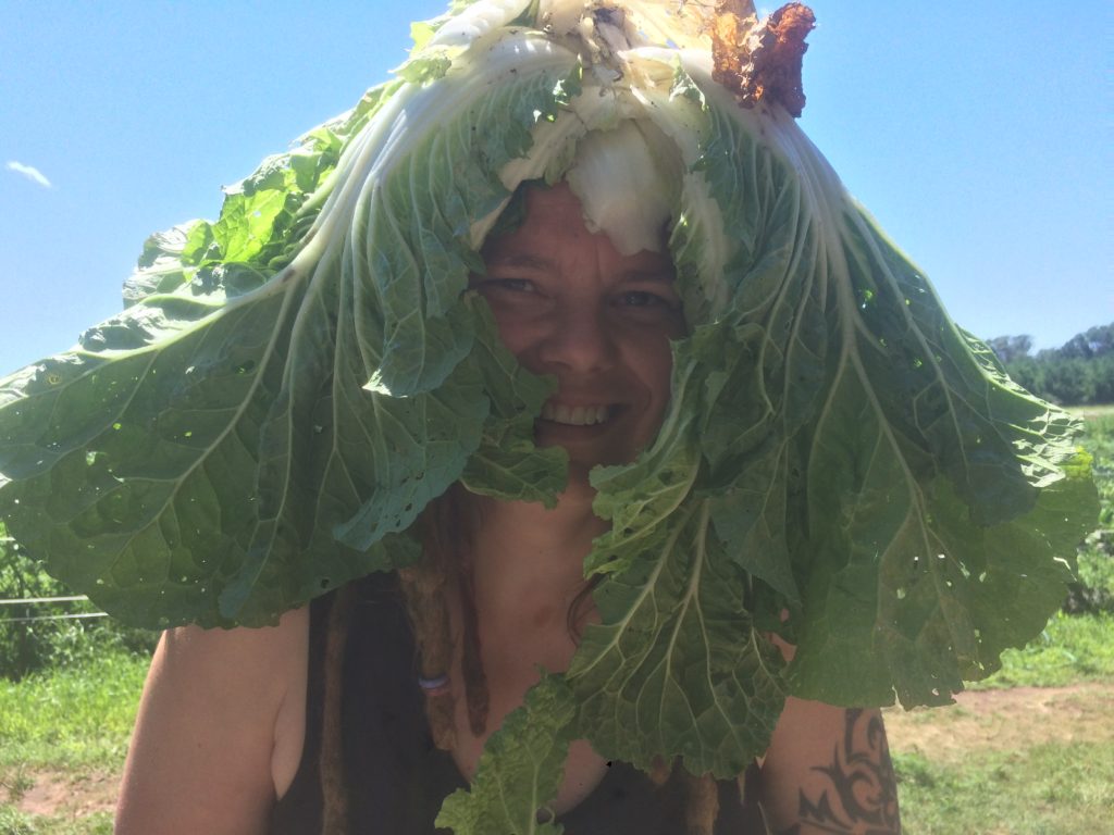 Angela's Napa Cabbage Headdress 