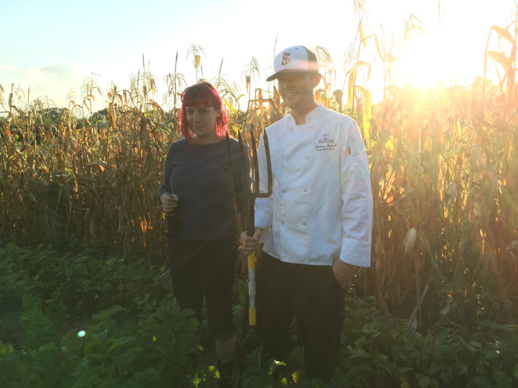 Chefs came to visit and see where the food they've been using came from