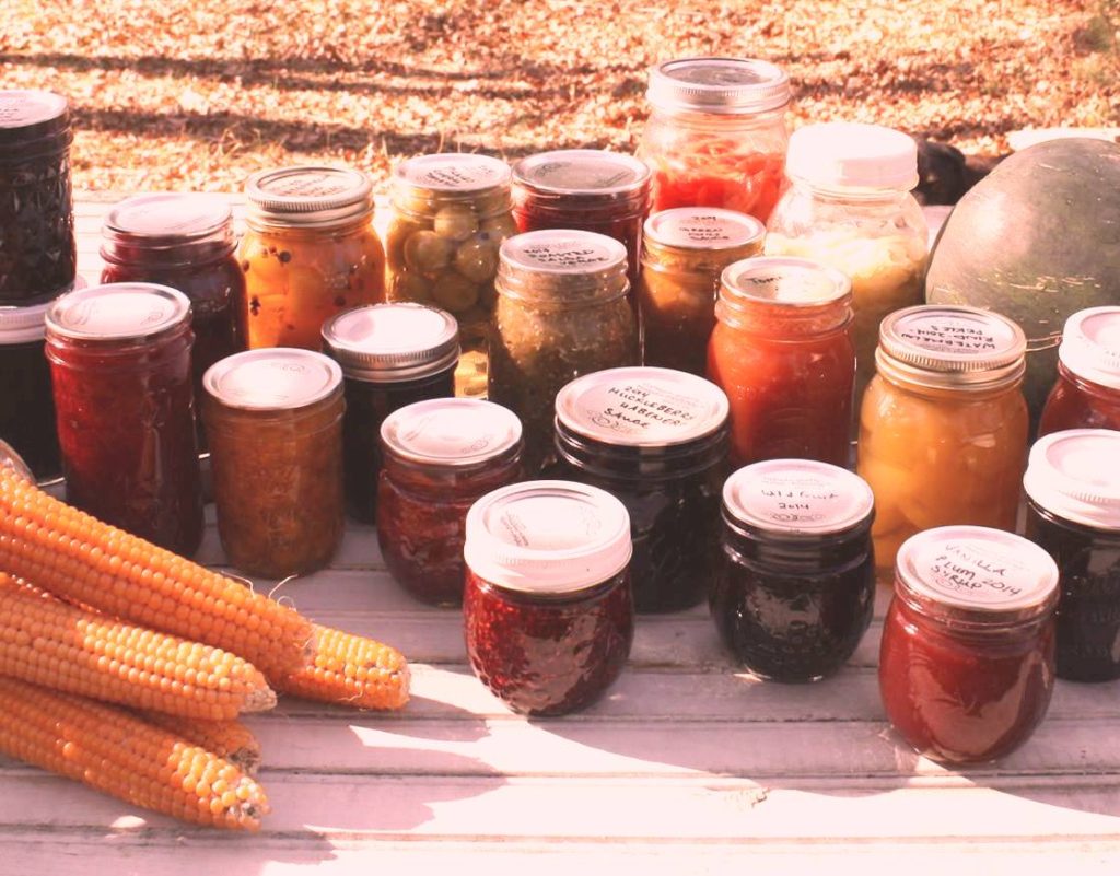 a variety of a previous year's canned bounty