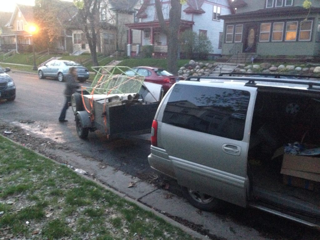 a good haul of materials for the farm, thanks to the annual Curbside Pickup in Bloomington MN