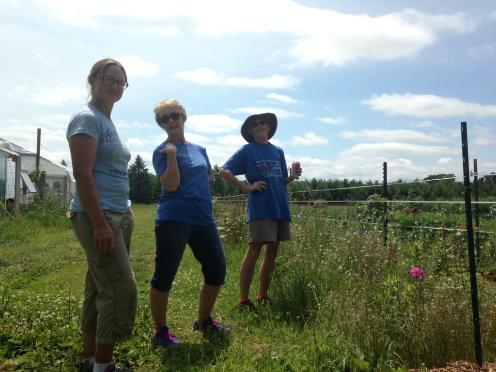 Kristin, Deb, & Marcia - the Blue Woman Group